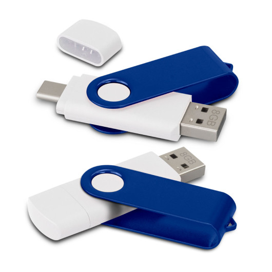 Dual Swivel 8GB Dual Flash Drives